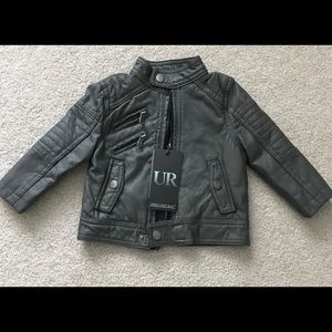 baby Boy faux leather jacket